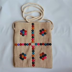 Sustainable jute material shoulder bag
